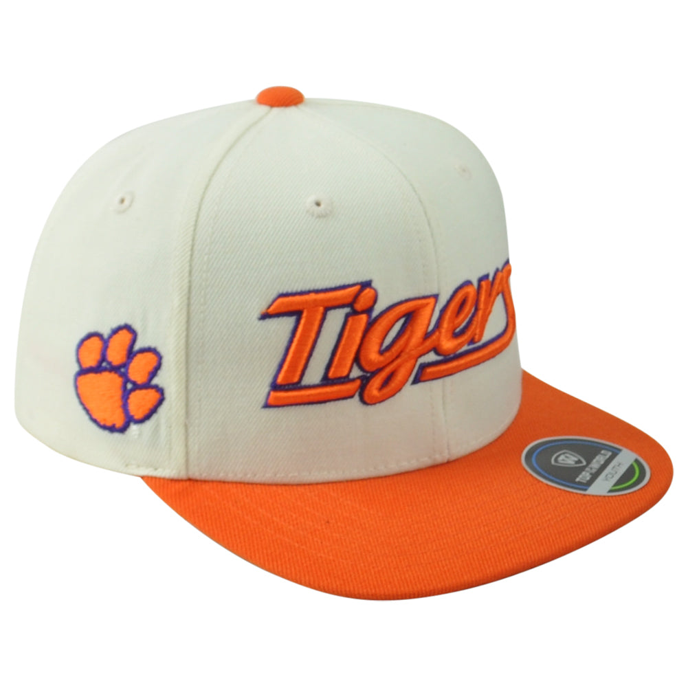 NCAA TOW Clemson Tigers Snapback Two Colors Sports Flat Bill Youth Kids Hat Cap