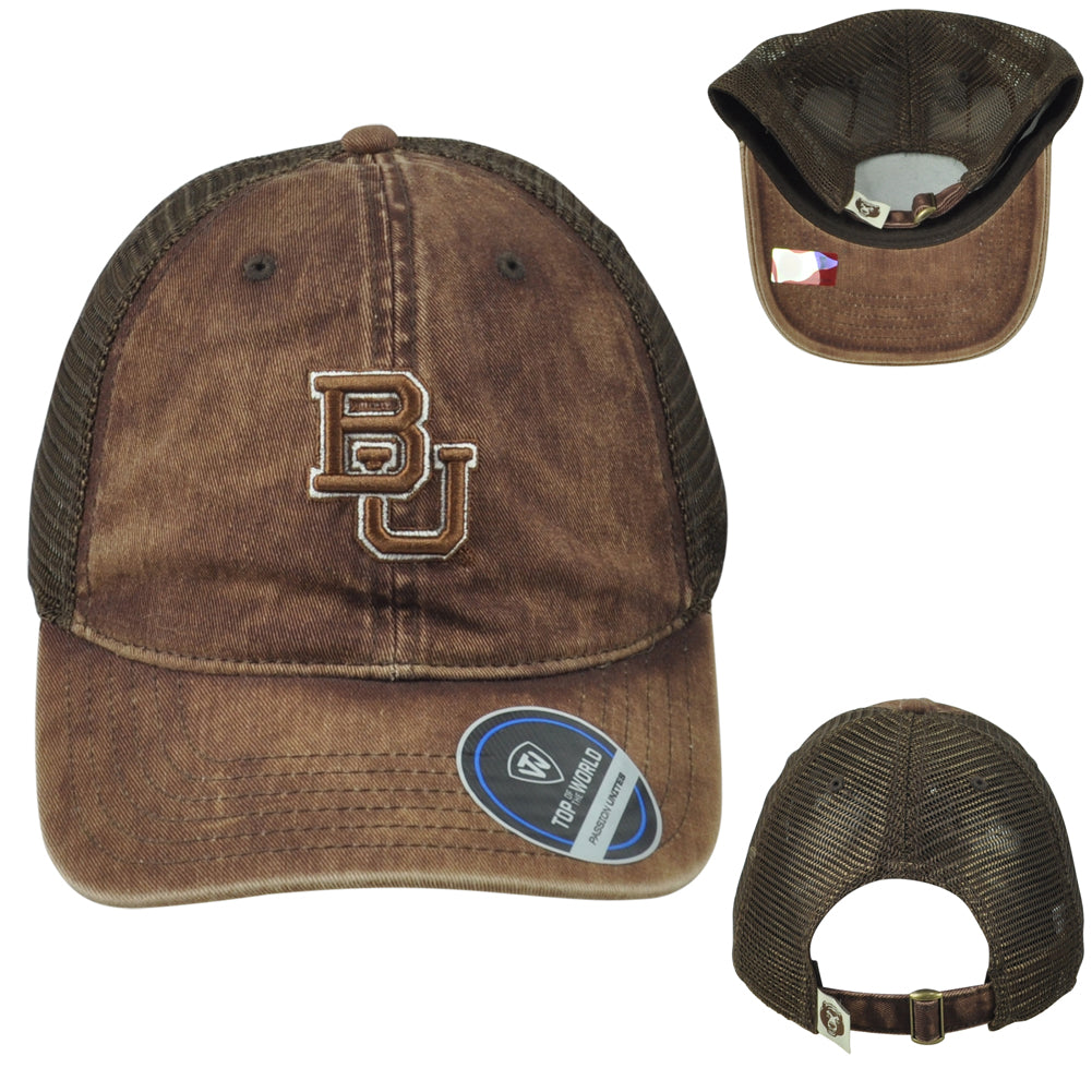 NCAA TOW Baylor Bears Adjustable Trucker Mesh Curved Bill Brown Adults Hat Cap