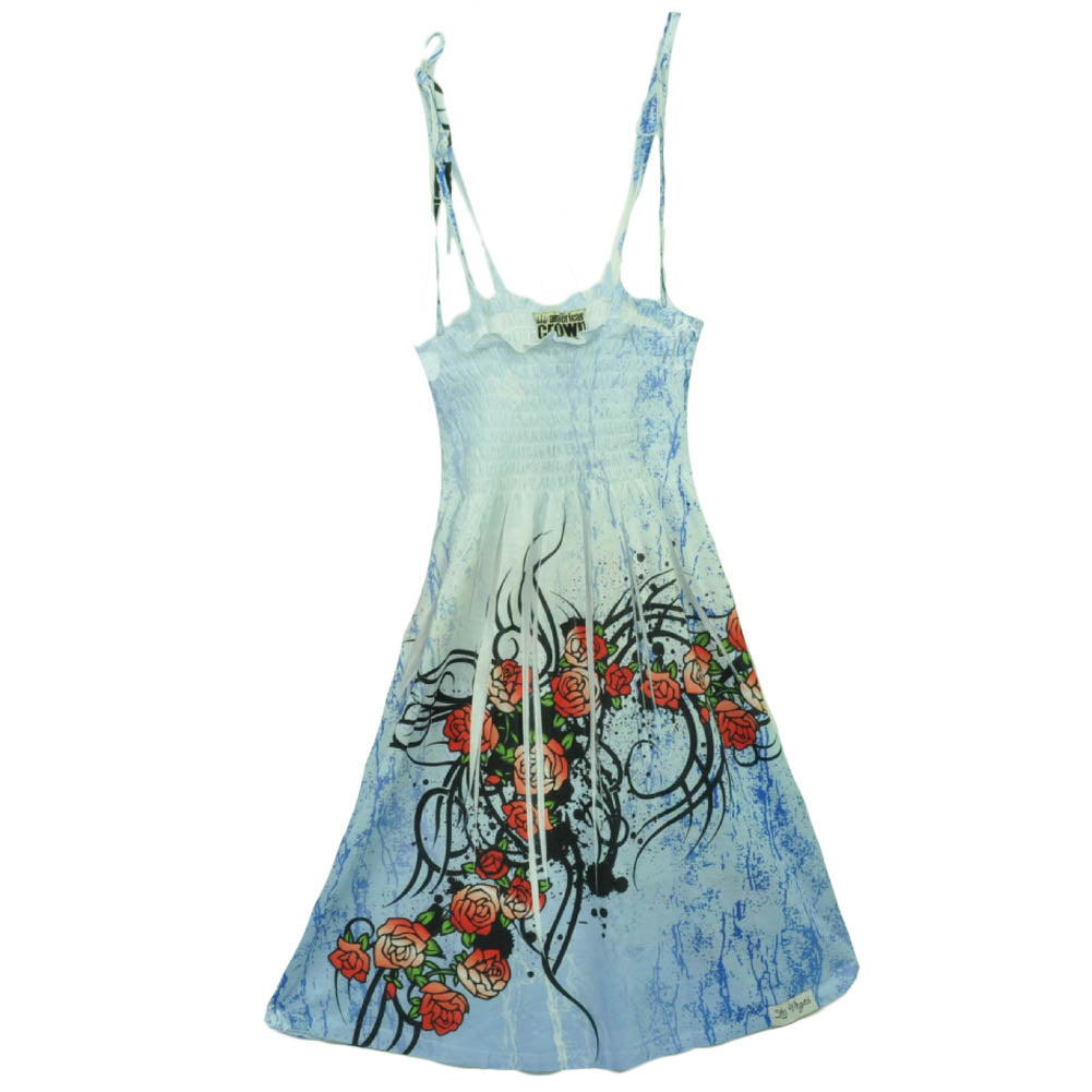 Las Vegas Sin City Nevada Womens Pool Beach Cover Up Dress Flowers Designs MED