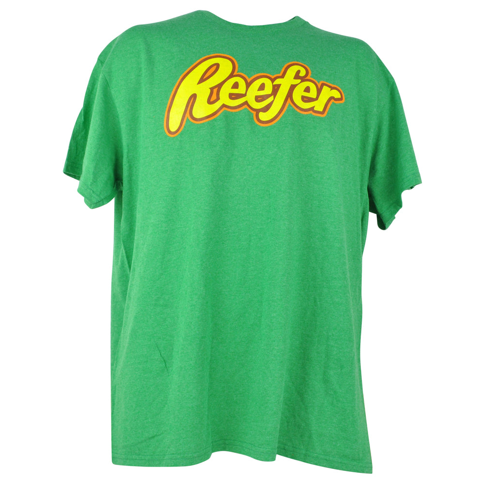Reefer Reeses Peanut Butter Bitten Cups Milk Chocolate Mens Tshirt Tee