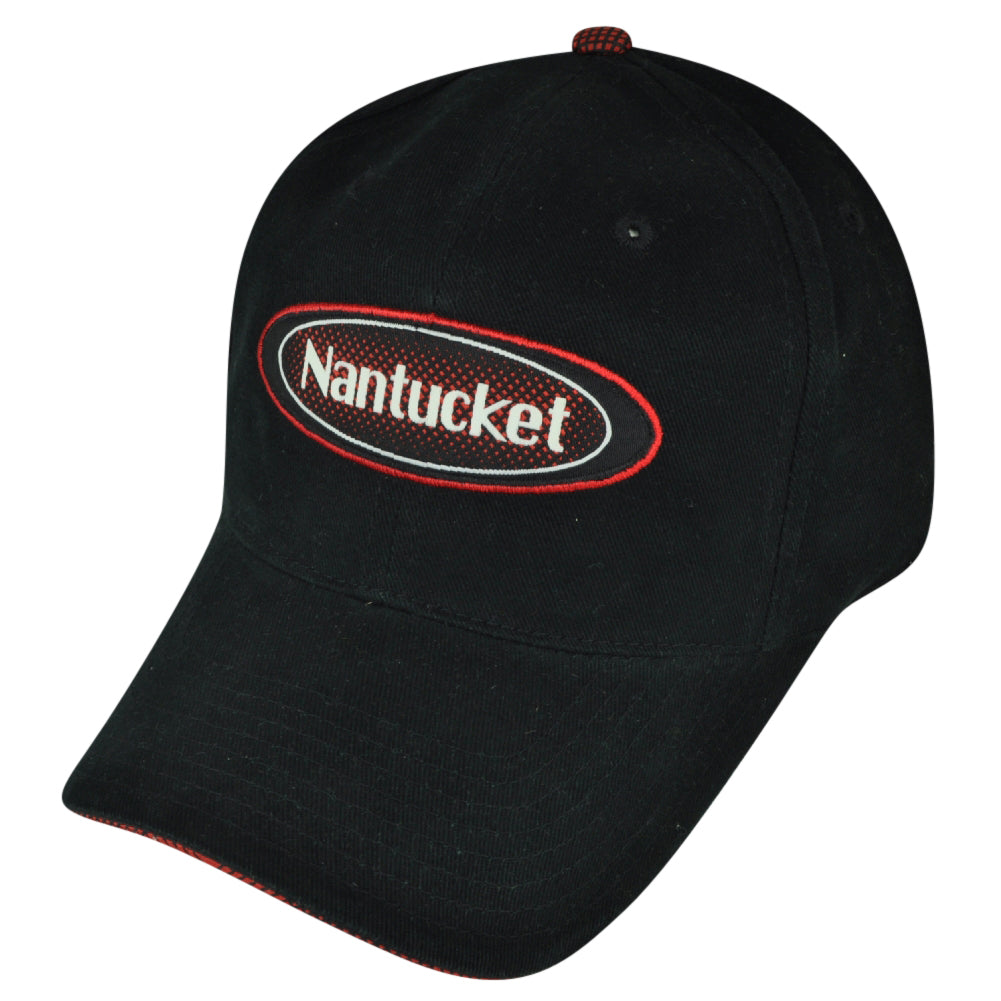 American Needle Nantucket Massachusetts State City Town Black Clip Buckle Hat Cap