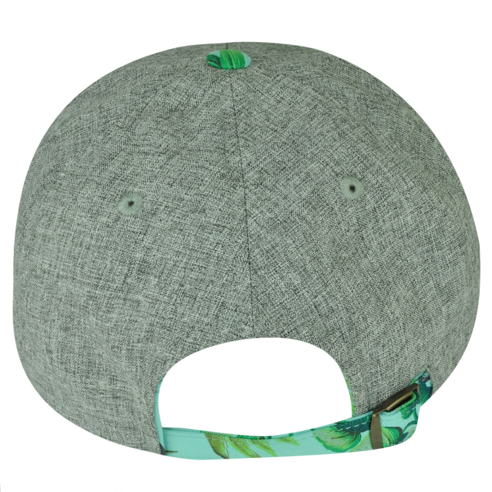 New York City Floral Hawaiian Pattern American Needle Clip Buckle Hat Cap Gray