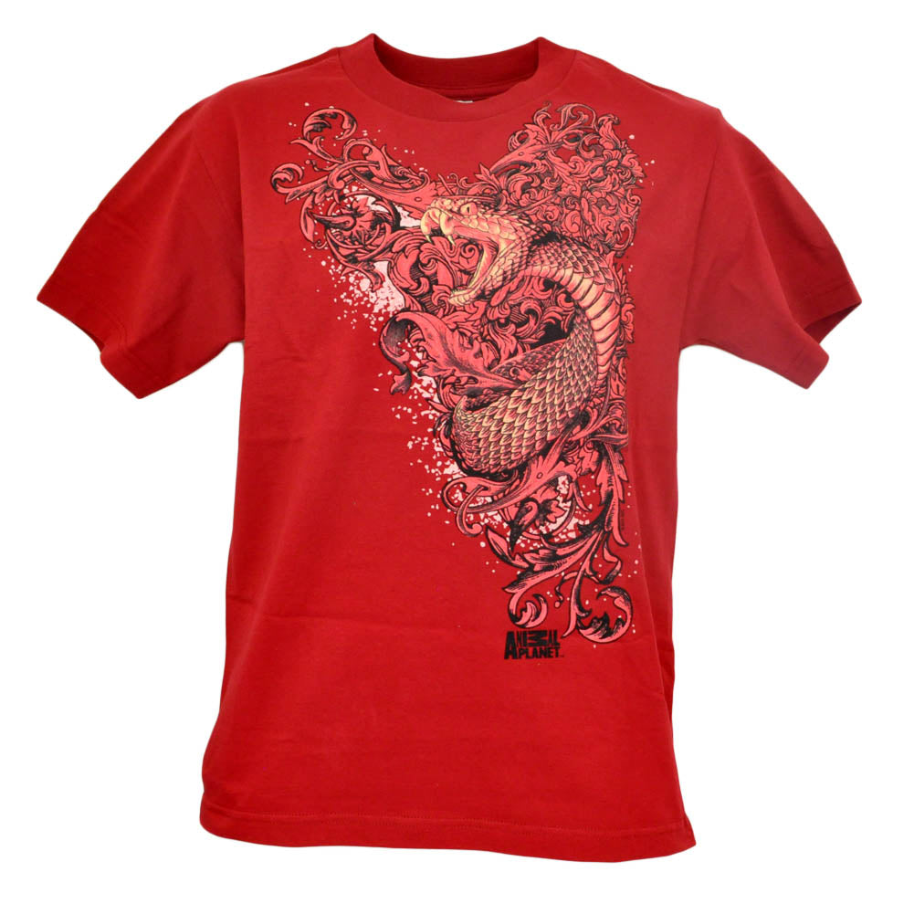 Snake Animal Planet Serpent Vicious Reptile Men Tshirt Shirt Tee Crew Neck