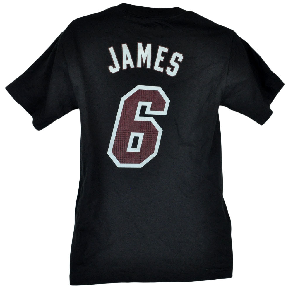 NBA Adidas MVP Lebron James 6 Metallic Miami Heat Tshirt Licensed Tee Shirt