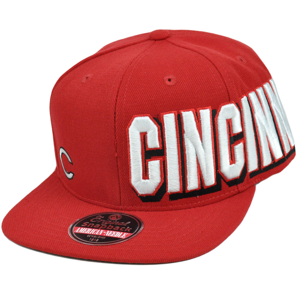 MLB Cincinnati Reds Original Snapback Flat American Needle Blindside Hat Cap