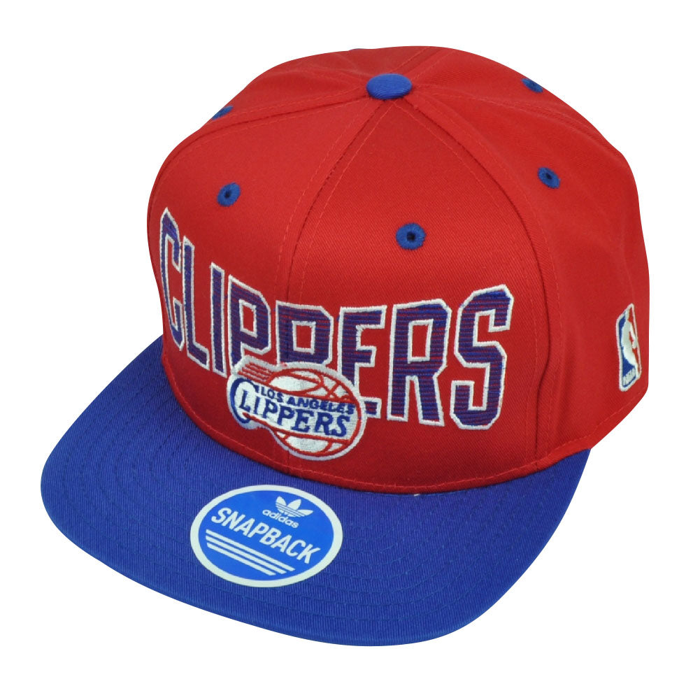 NBA Adidas Los Angeles Clippers LA NZE86 Snapback Flat Bill Red Hat Cap Sport