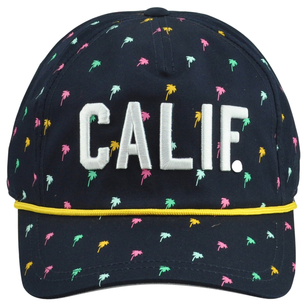 American Needle California Calif. USA State Palm Trees Cord Snapback Hat Cap