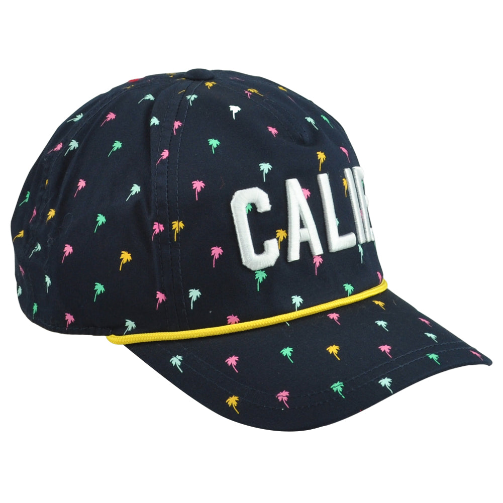 American Needle California Calif. USA State Palm Trees Cord Snapback Hat Cap