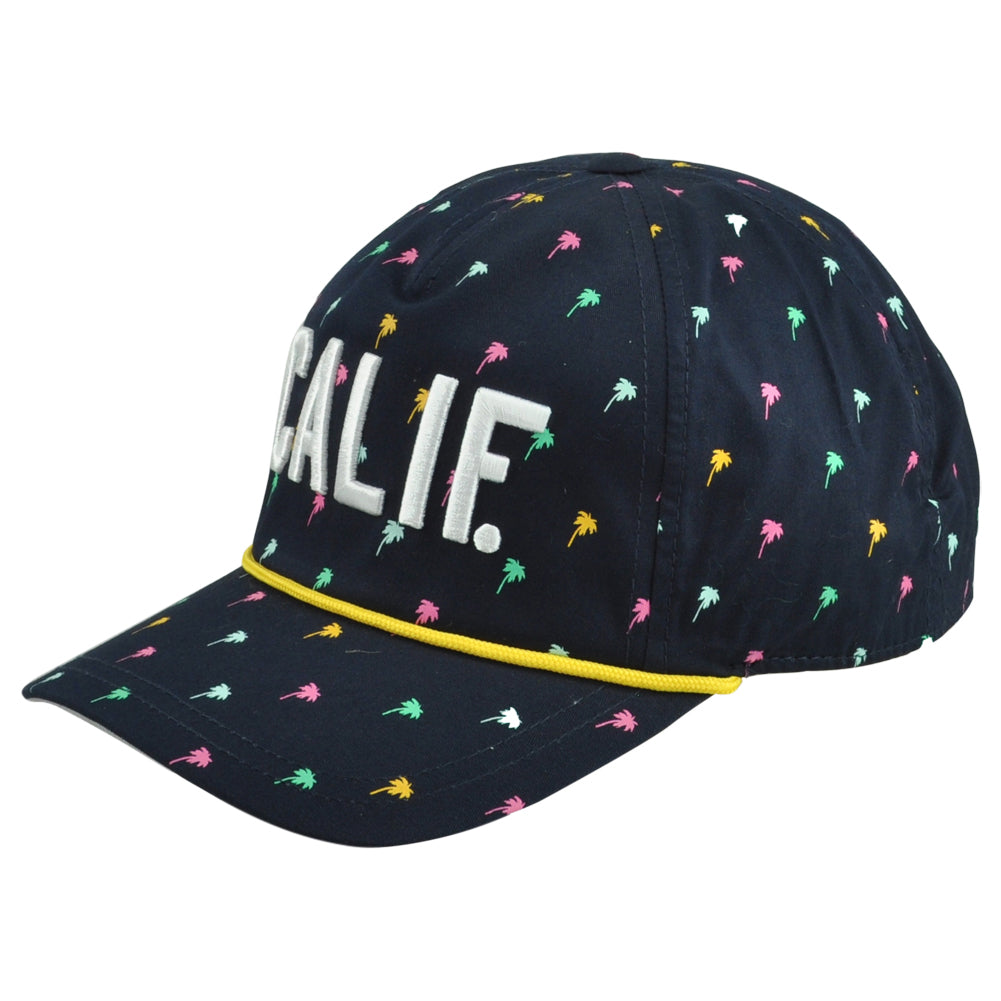 American Needle California Calif. USA State Palm Trees Cord Snapback Hat Cap