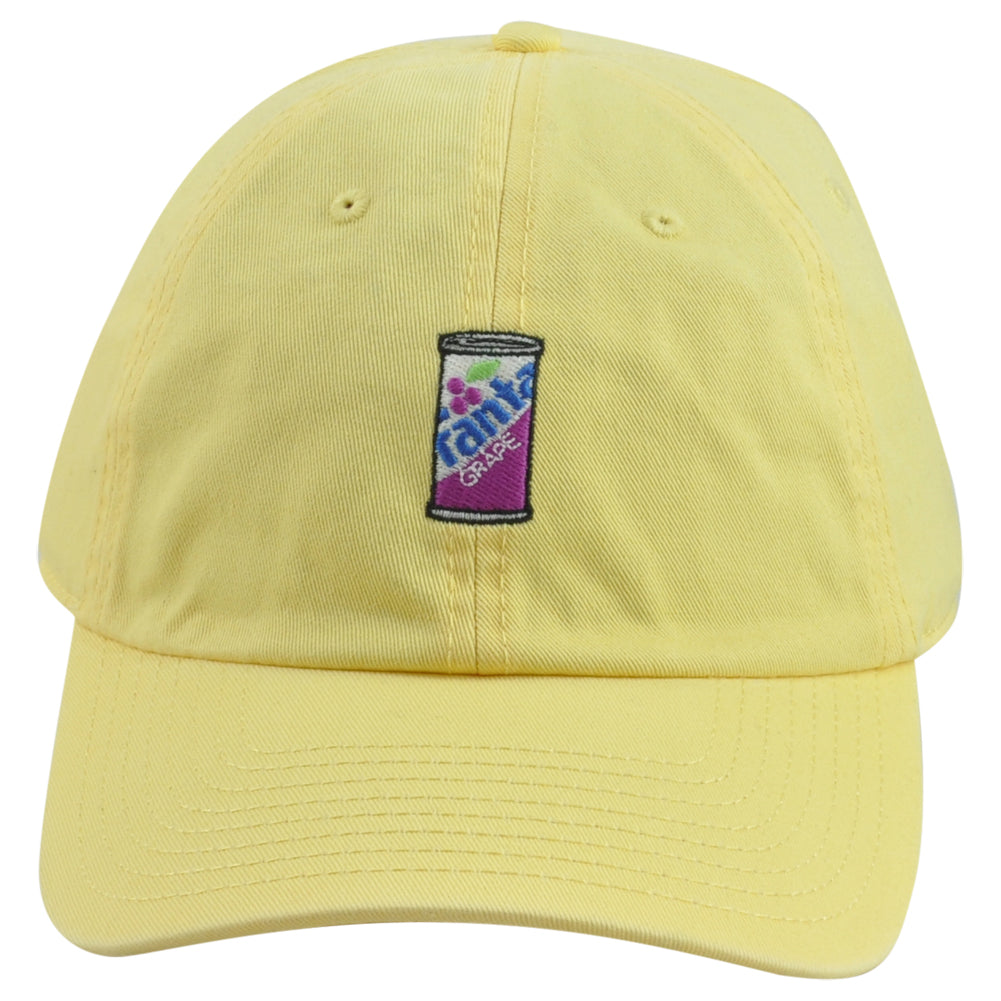 American Needle Fanta Grape Can Drink Beverage Yellow Adjustable Adults Hat Cap