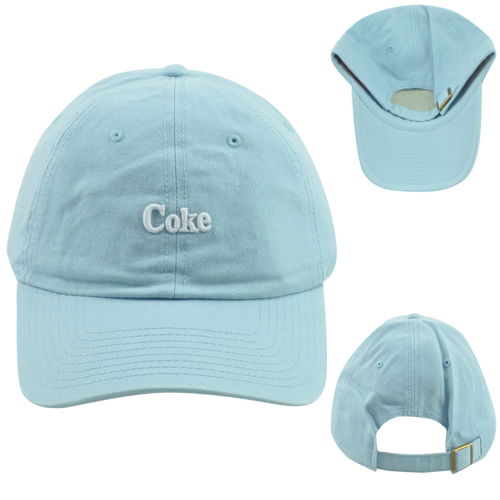 American Needle Coca Cola Drink Coke Sky Blue Beverage Adjustable Adults Hat Cap