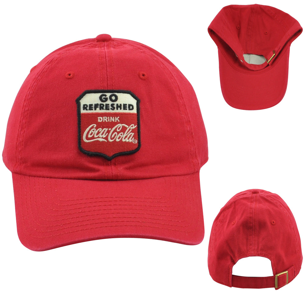 American Needle Coca Cola Go Refreshed Drink Adjustable Adults Unise Red Hat Cap