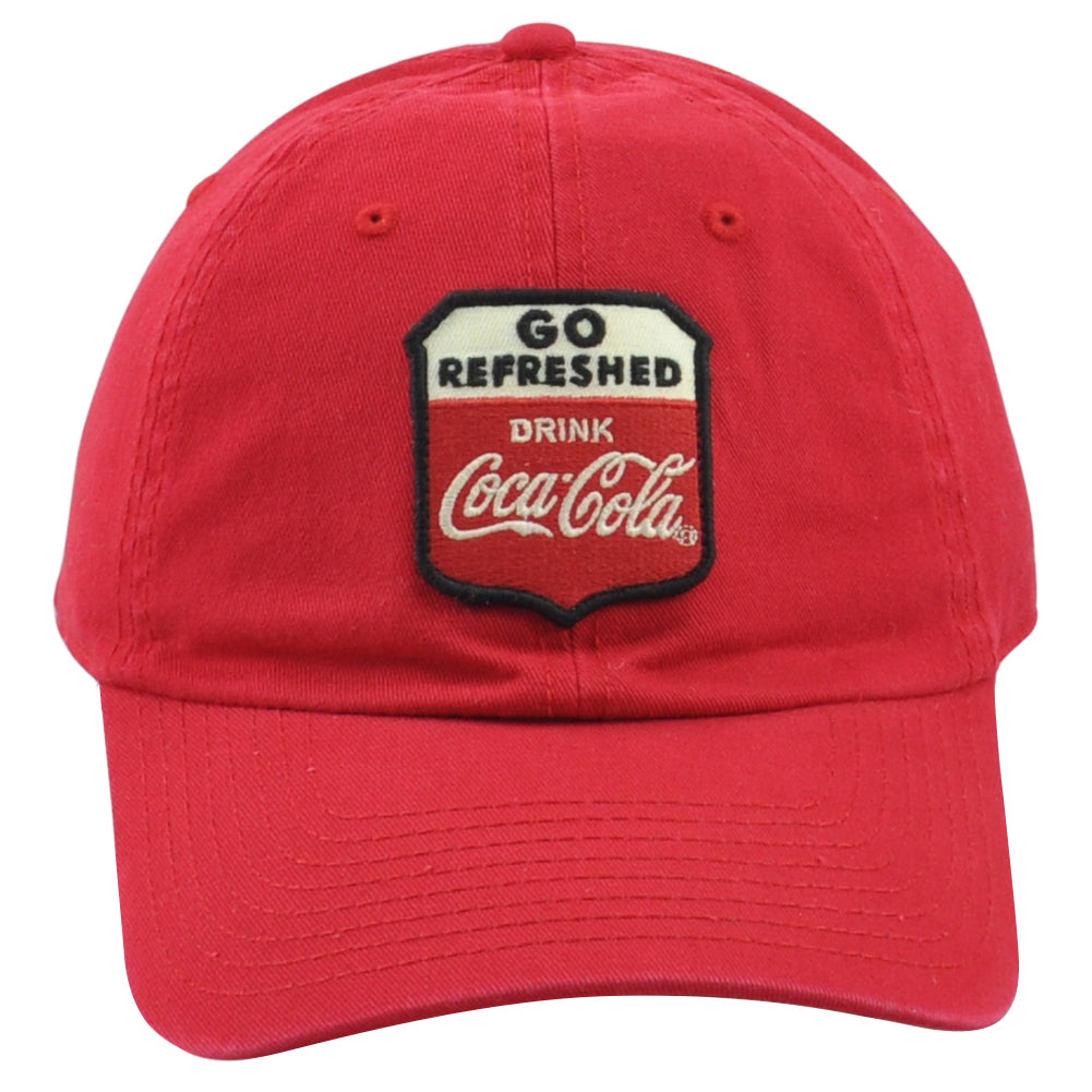 American Needle Coca Cola Go Refreshed Drink Adjustable Adults Unise Red Hat Cap