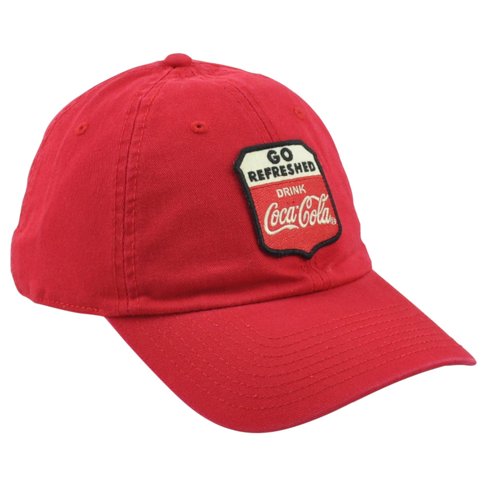 American Needle Coca Cola Go Refreshed Drink Adjustable Adults Unise Red Hat Cap