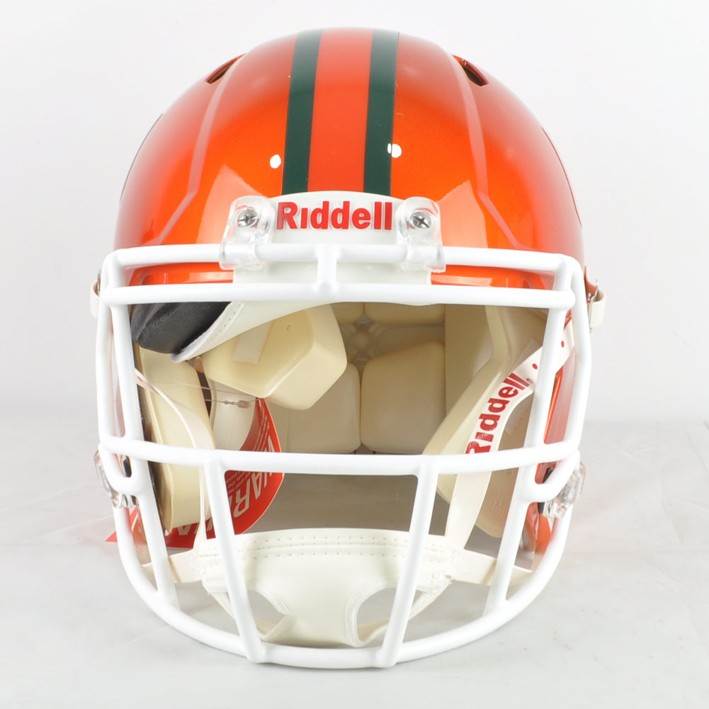 NCAA Miami Hurricanes Riddell Speed Authentic Flash Alternate Full Size Helmet