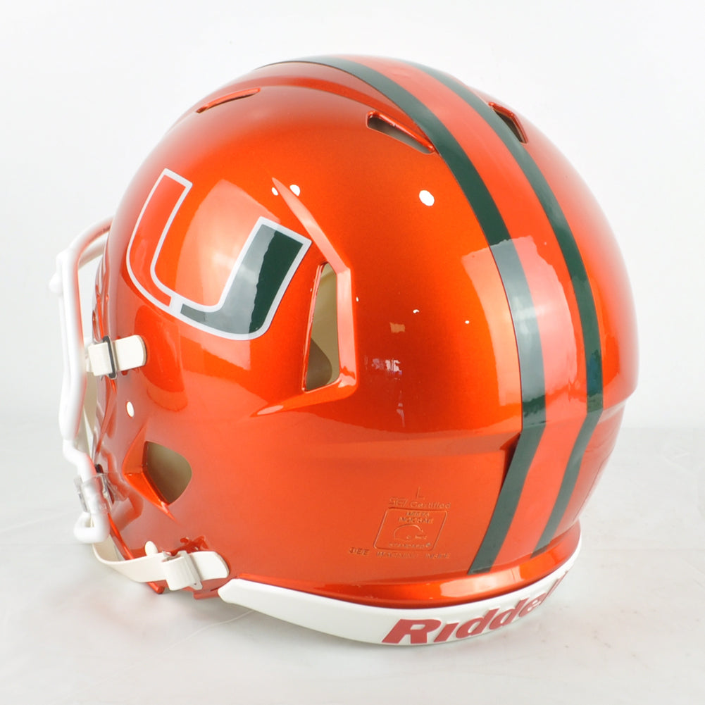 NCAA Miami Hurricanes Riddell Speed Authentic Flash Alternate Full Size Helmet