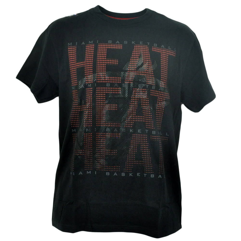 NBA Unk Miami Heat Triple Marquee Dot Basketball Tshirt Tee Black Shirt
