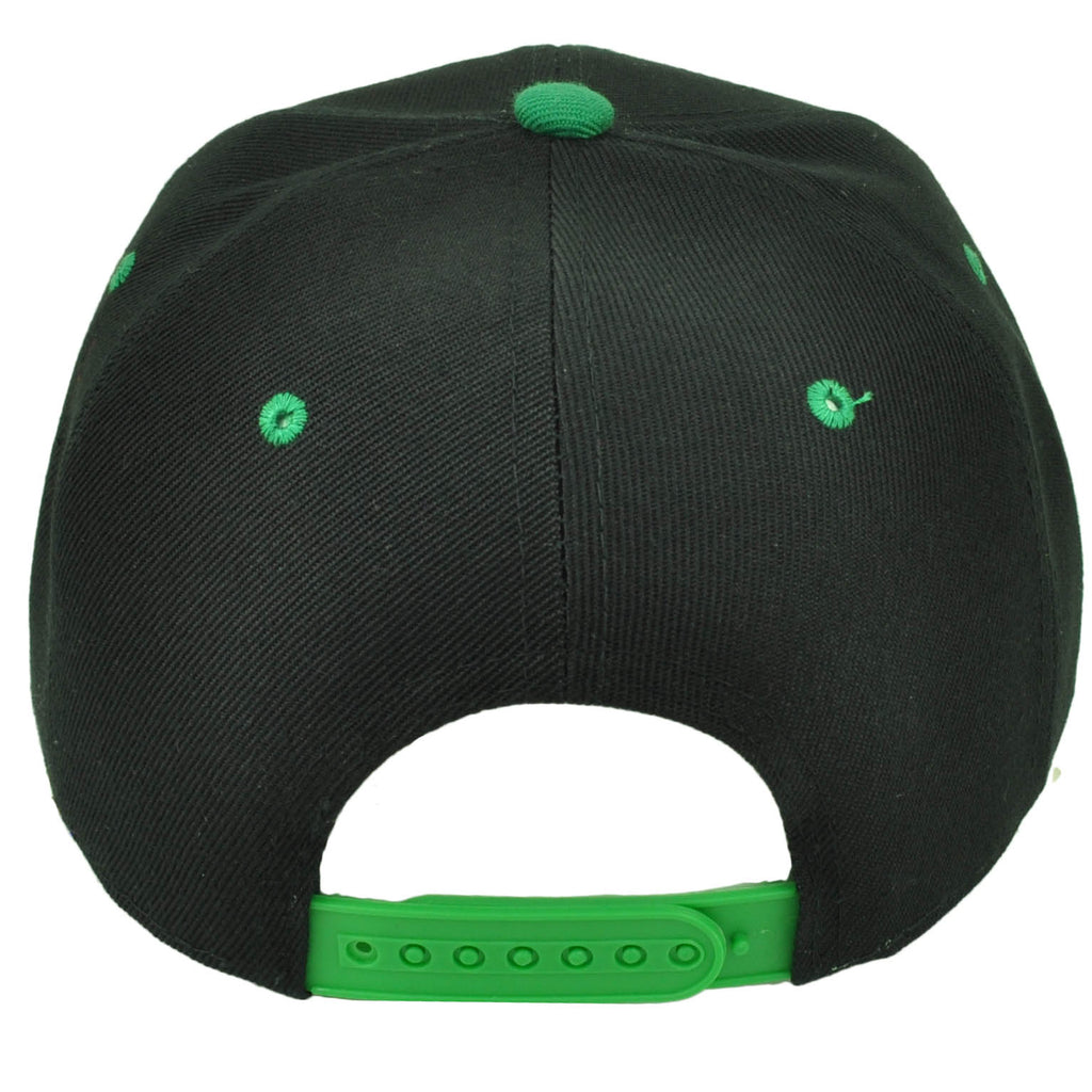 Mexicali City Baja California Mexico Blck Green Hat Cap Snapback Flat Bill Gorra