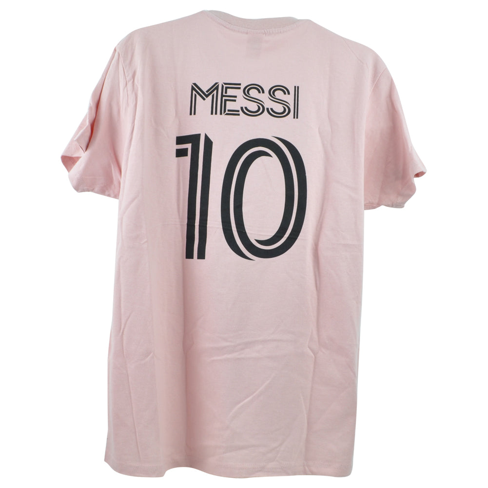 MLS Sports Inter Miami Lionel Messi #10 Soccer Futbol Rose Men Tshirt Tee
