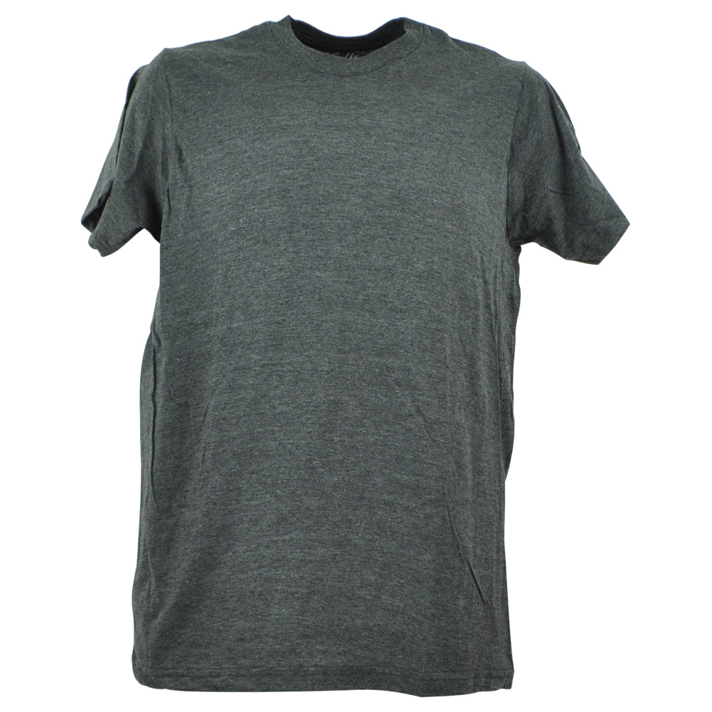 Wright Ditson Plain Blank Charcoal Adults Short Seeve Crew Neck Tshirt Tee