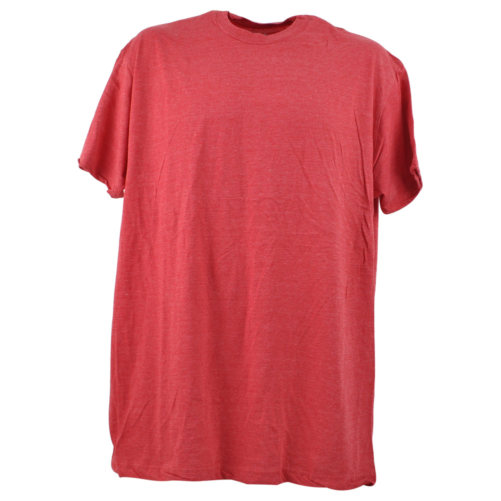 Wright Ditson Plain Blank Red Adults Short Seeve Crew Neck Tshirt Tee