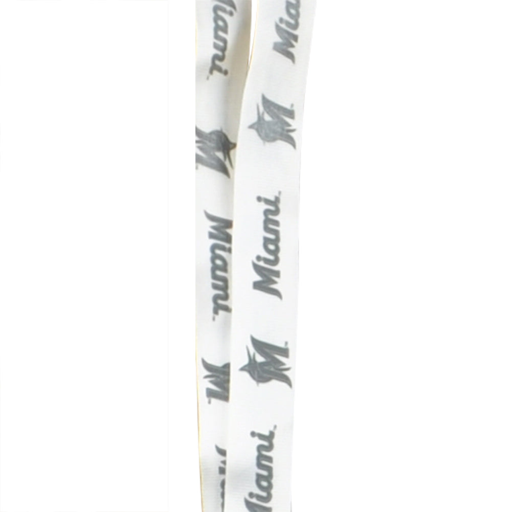 MLB Miami Marlins Lanyard ID Badge Holder Necklace Keys Clip Novelty Sports