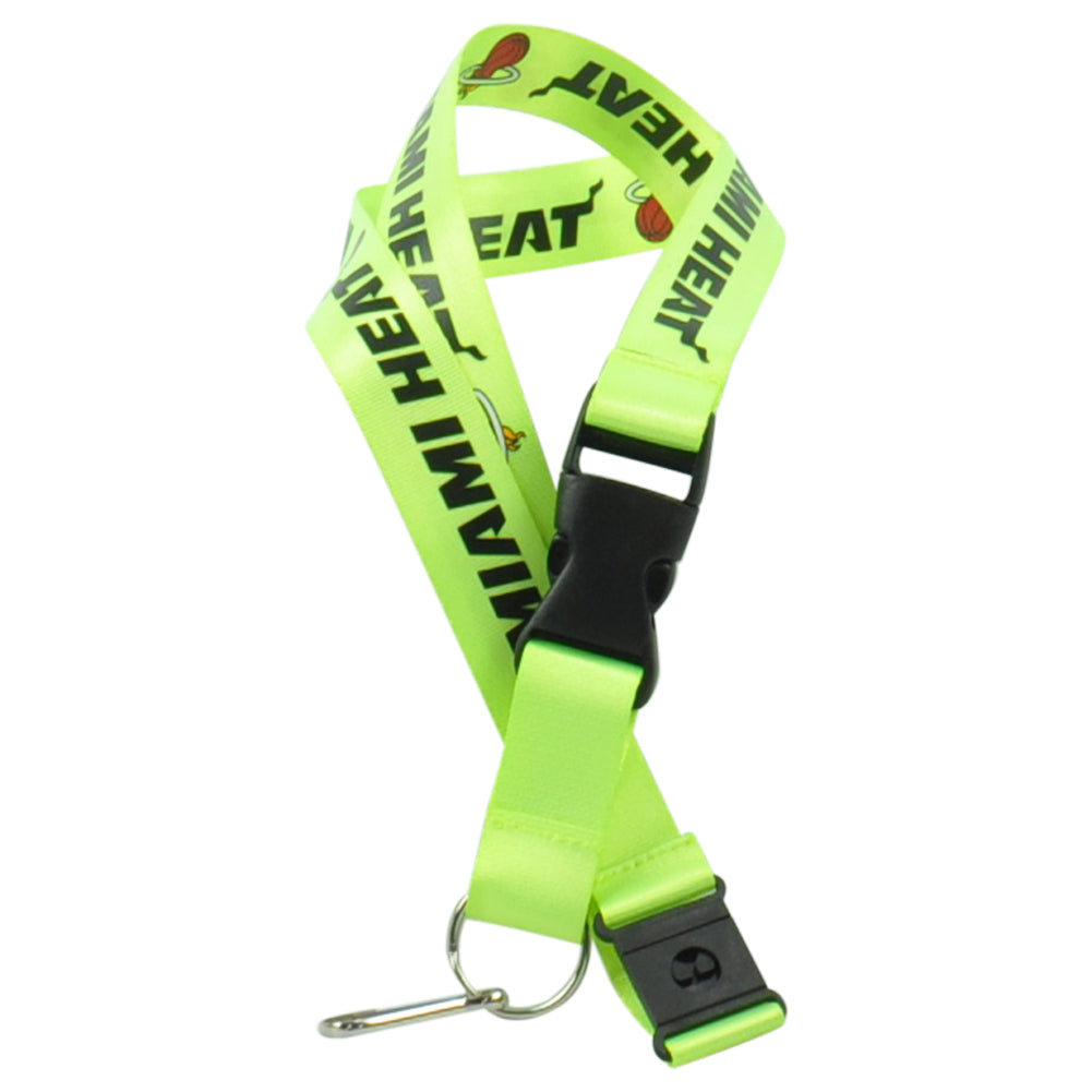 NBA Miami Heat Lanyard ID Badge Holder Necklace Keys Clip Novelty Sports Fan