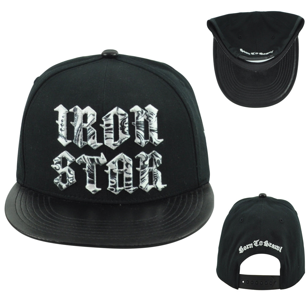 Iron Star Born Brawl Fighter UFC Mixed Martial Arts Adjustable Flat Bill Hat Cap