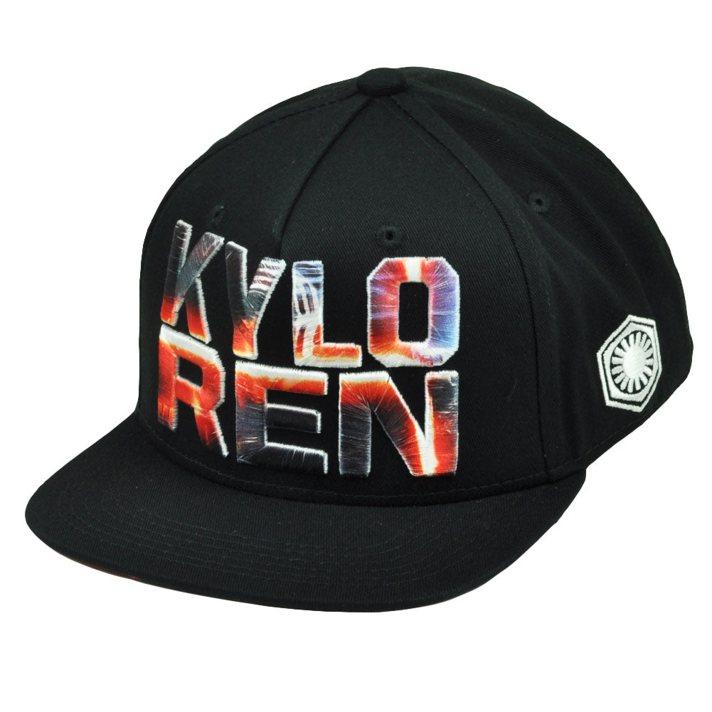Star Wars Kylo Ren Dark Side Snapback Flat Bill Hat Cap Villain Movie Character