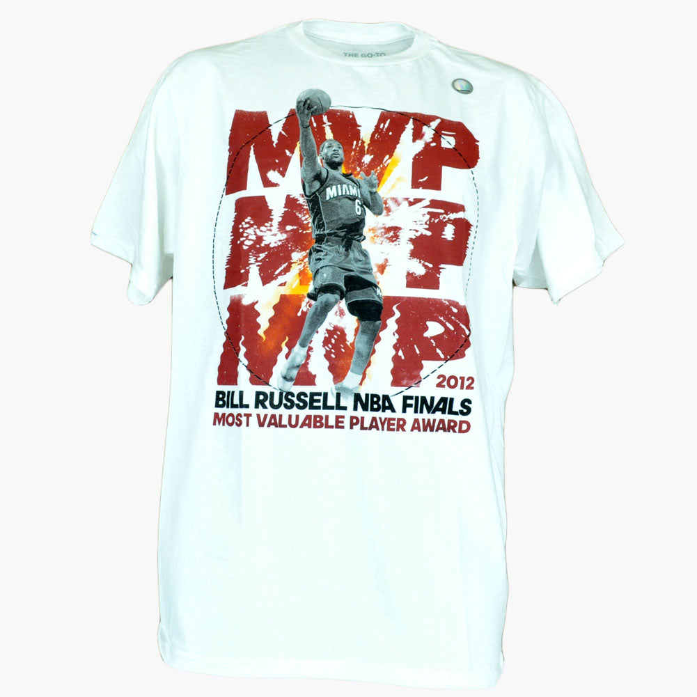 NBA Miami Heat Adidas Lebron James Most Valuable Player Award MVP Mens Shirt