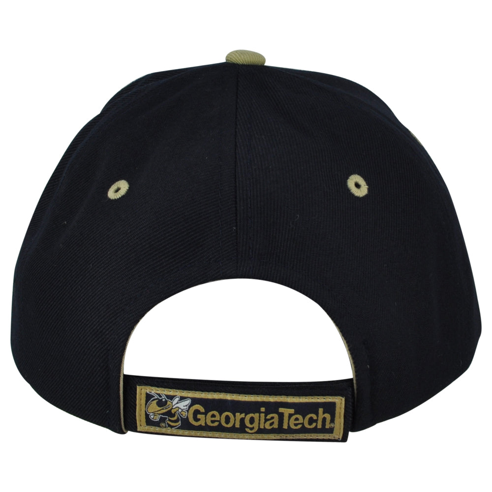 NCAA Zephyr Georgia Tech Yellow Jackets Buzz Curved Bill Men Adjustable Hat Cap