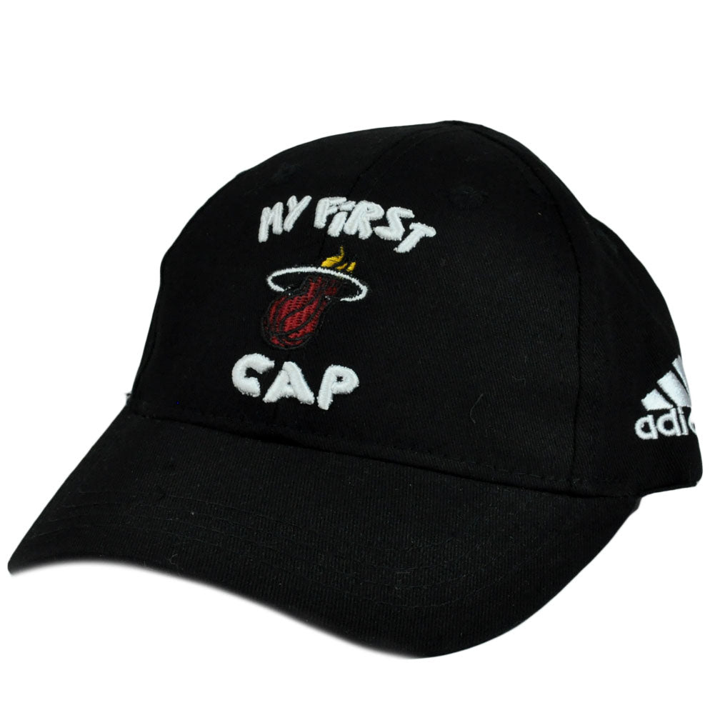 NBA Adidas My First Cap Miami Heat Infant Baby Hat Stretch Fit One Size 22F6Y