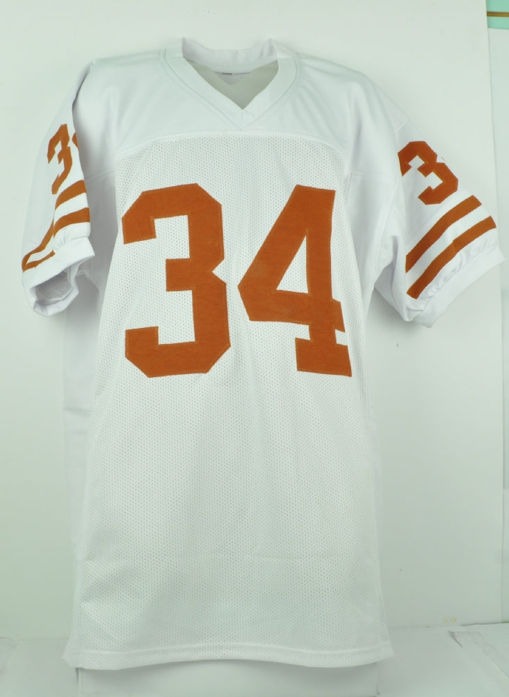 NCAA Texas Longhorn Ricky Williams # 34 White Jersey Autographed Signed JSA