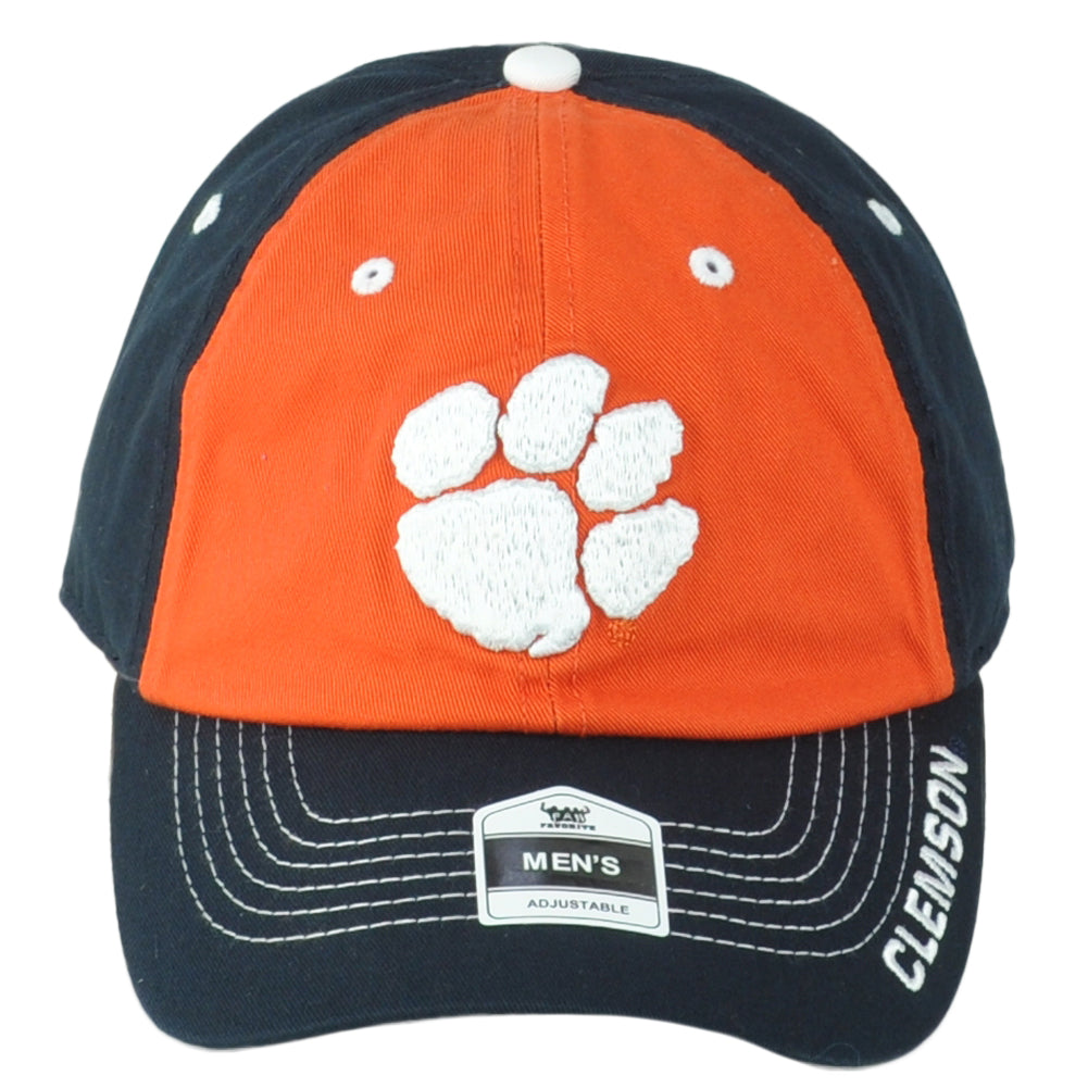 NCAA Clemson Tigers Two Colors Relaxed Curved Bill Adjustable Adults Hat Cap