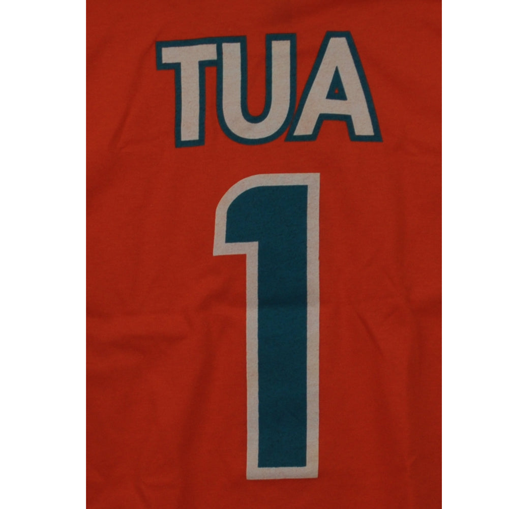 Miami Dolphins Football Tua Tagovailoa #1 Orange Youth Kids Tshirt Tee