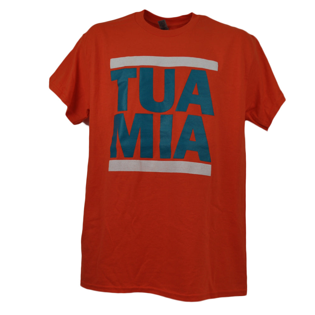 Miami Dolphins Football Tua Tagovailoa #1 MIA Orange Short Sleeve Tshirt Tee