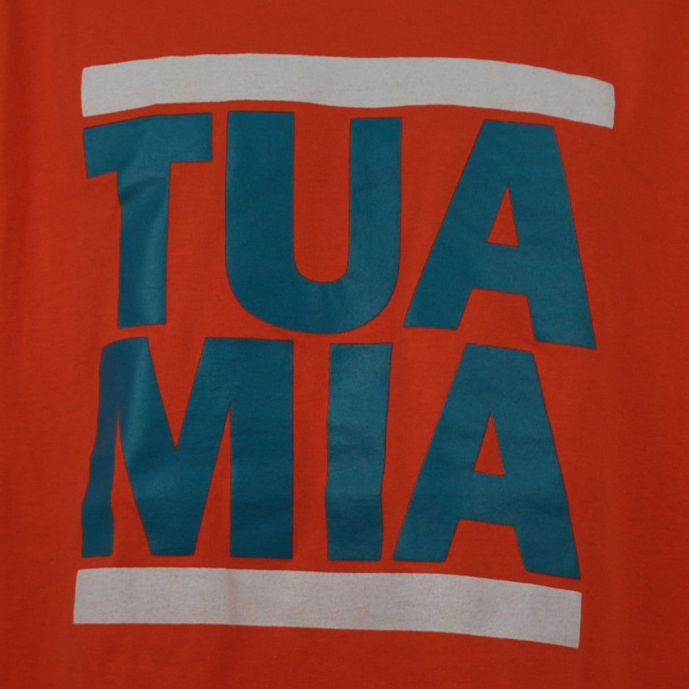 Miami Dolphins Football Tua Tagovailoa #1 MIA Orange Short Sleeve Tshirt Tee