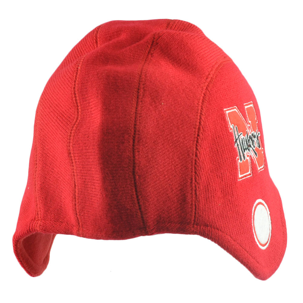 NCAA Nebraska Cornhuskers Game Day Helmet Beanie Knit Skully Hat Red Fan Favorit