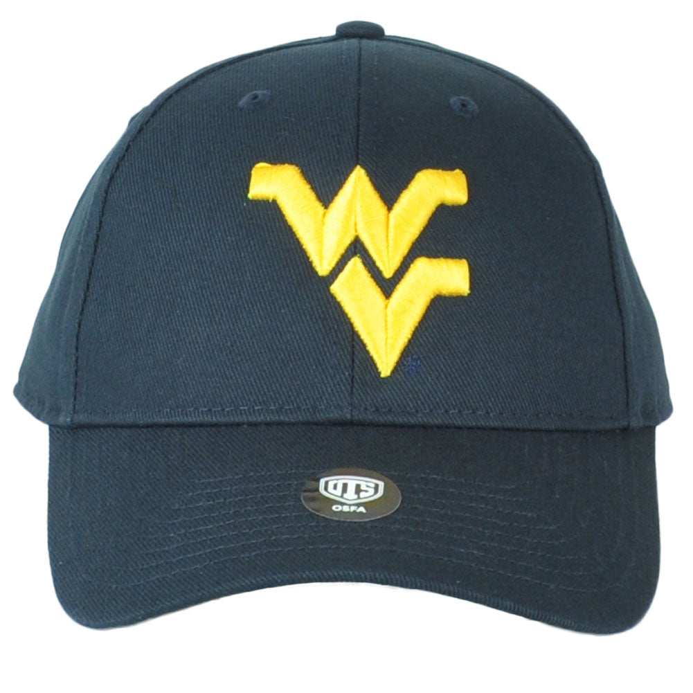 NCAA OTS All Star West Virginia Mountaineers Adjustable Navy Curved Bil Hat Cap