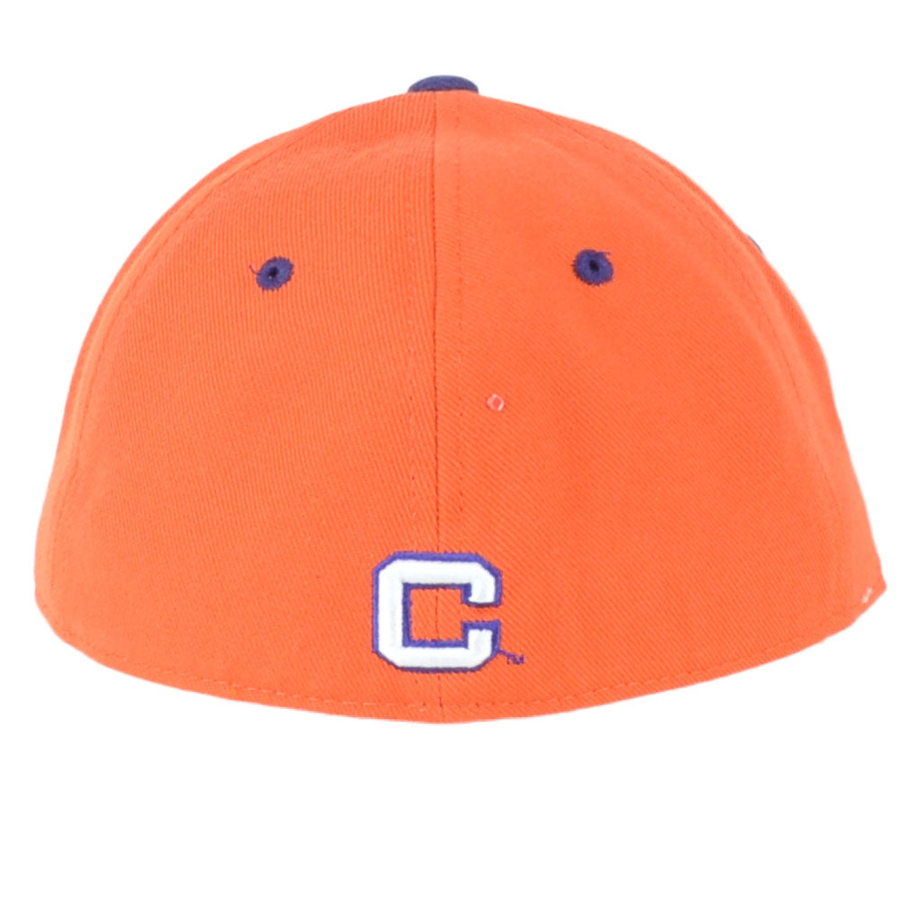 NCAA Zephyr Clemson Tigers Orange Adult Men Flat Bill Fitted Size Hat Cap