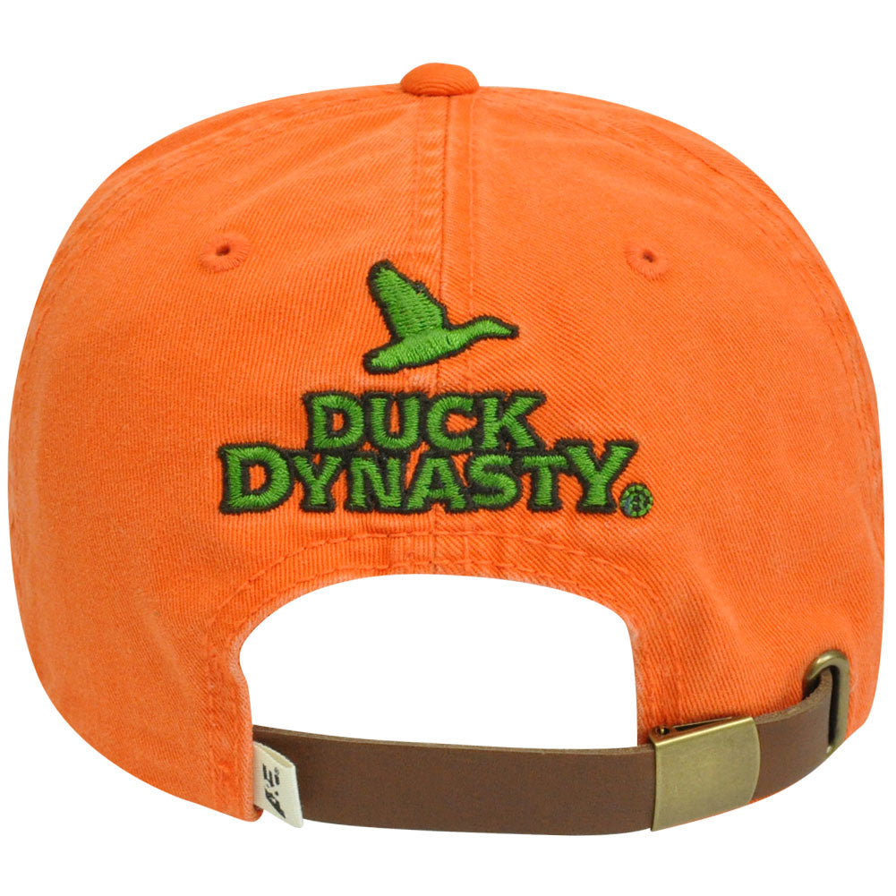 Duck Dynasty A&E TV Garment Wash Distressed Hey Jack Faux Leather Strap Cap Hat