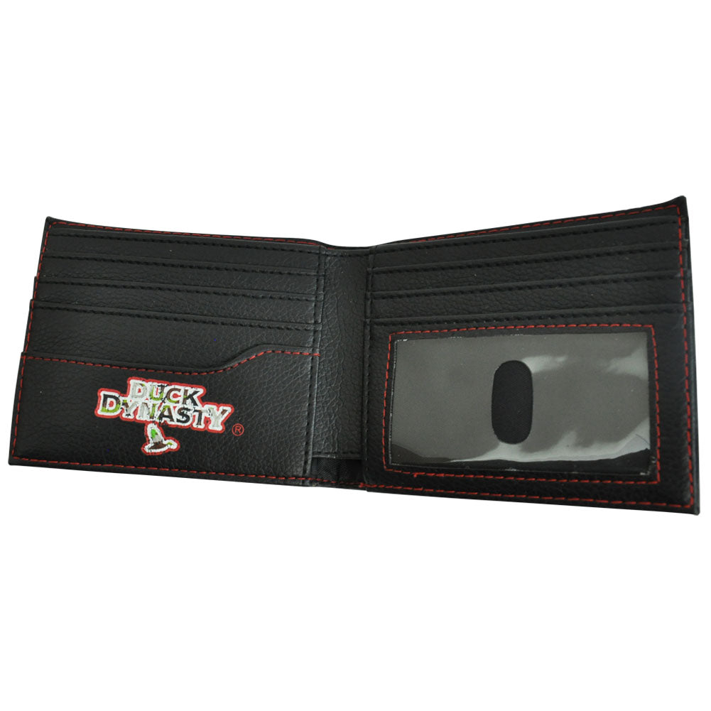 A&E Television Series Duck Dynasty Camo Ducks Logo Happy Bifold Mens Wallet
