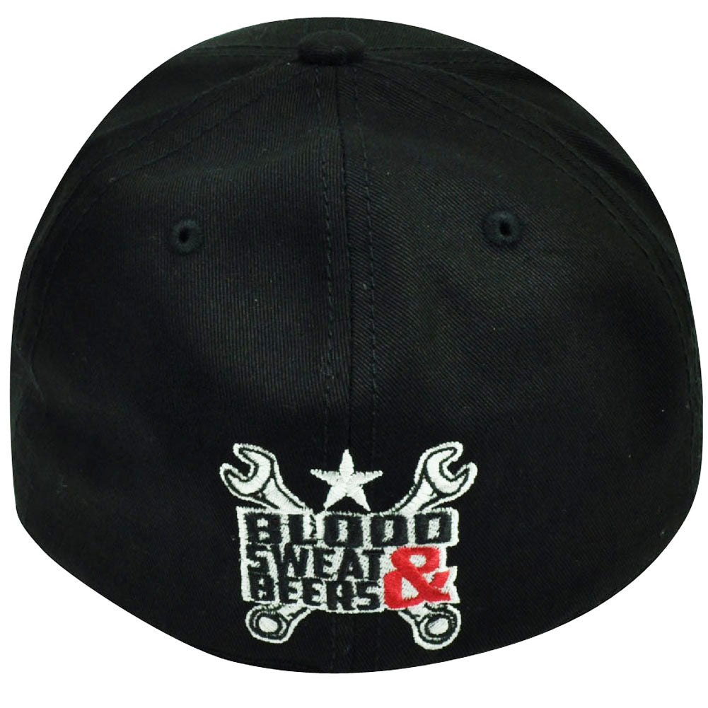 Gas Monkey Garage Blood Sweat & Beers TV Show Cars Fitted Hat Cap Black