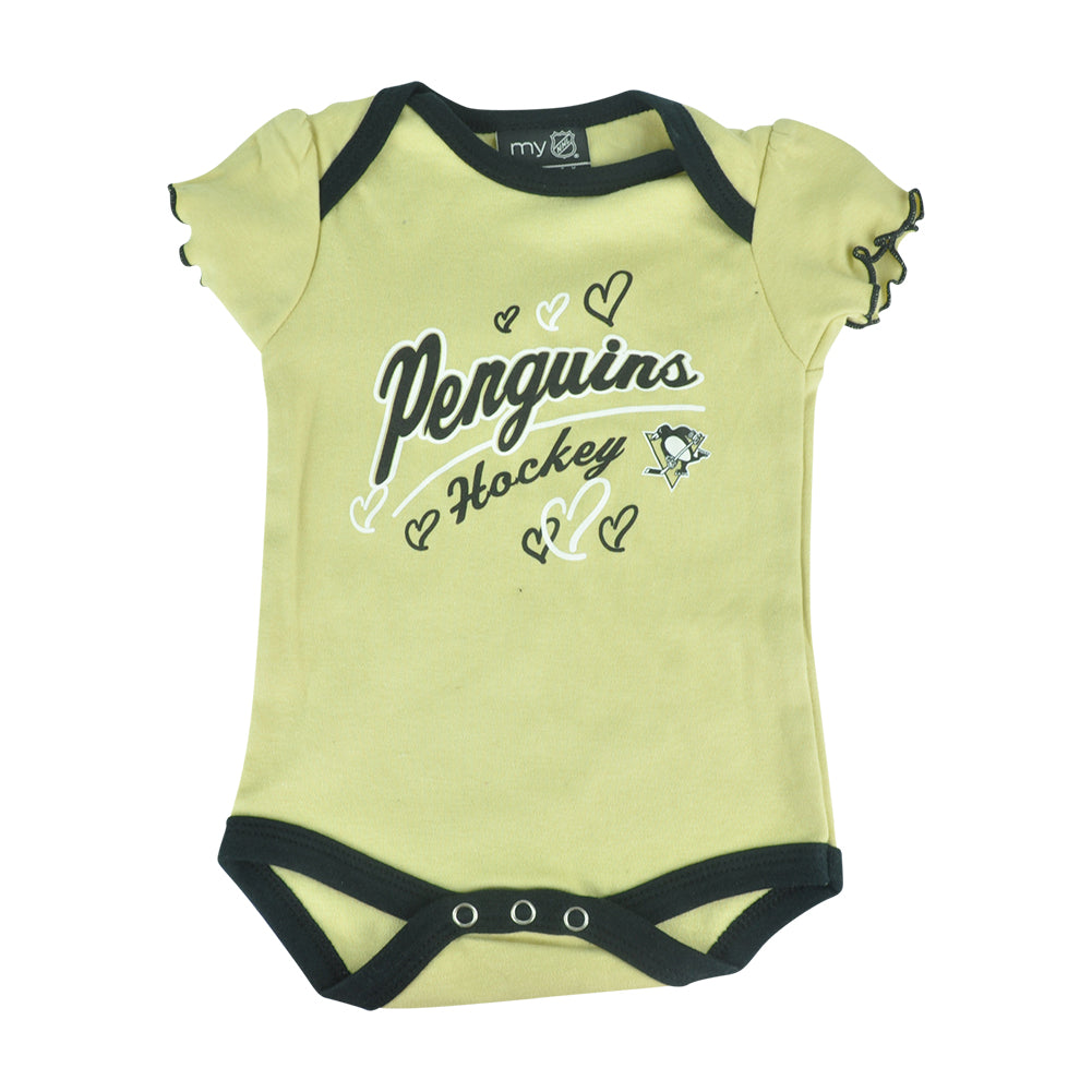 NHL Pittsburgh Penguins Owl Creek Infant Baby Girls Bodysuit Creeper 24 Months