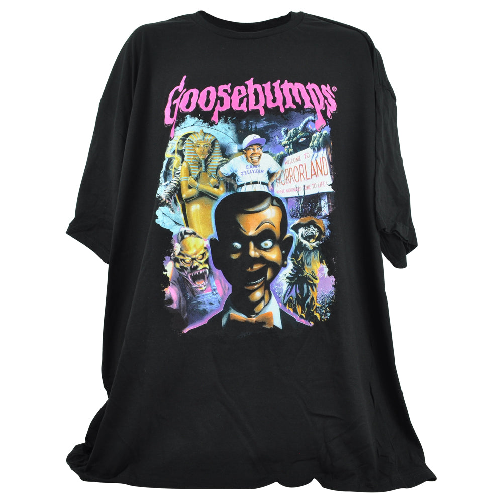 Goosebumps Horror Novel Black Short Sleeve Crew Neck Adults Tshirt Tee 4-XLarge