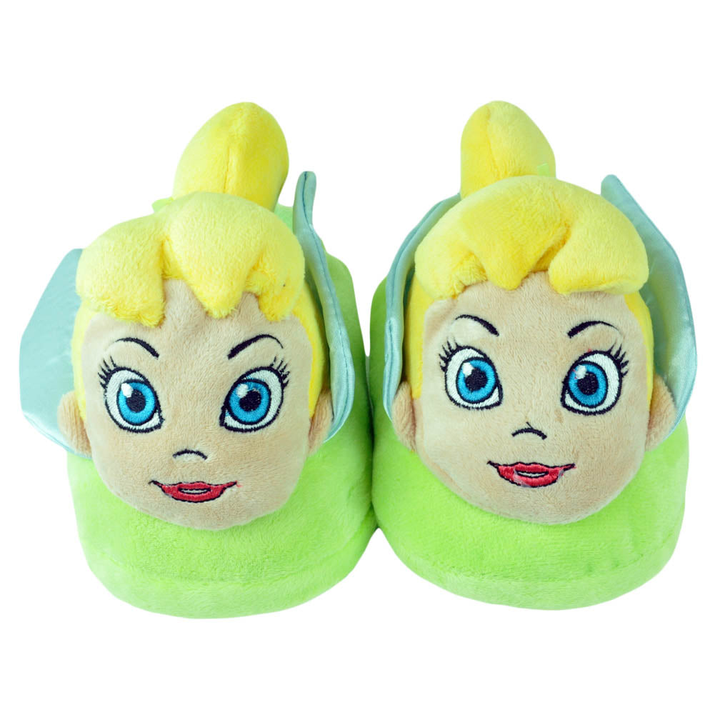 Disney Tinkerbell Peter Pan Cartoon Face Women Ladies Plush Slippers 5-6