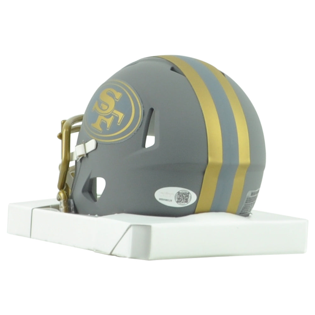 NFL San Francisco 49ers Frank Gore Autograph Riddell Mini Helmet Slate Collectio