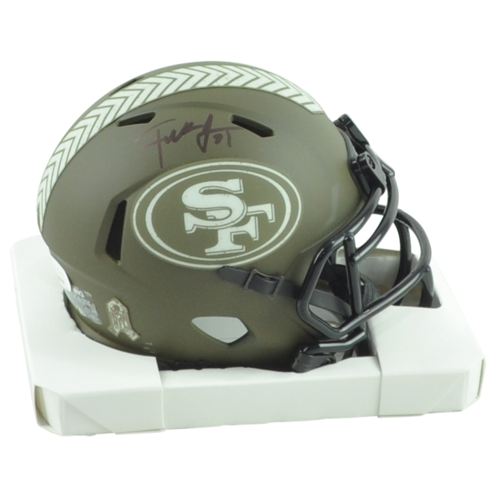 NFL San Francisco 49ers Frank Gore Signed Autograph Mini Helmet Salute To Servic
