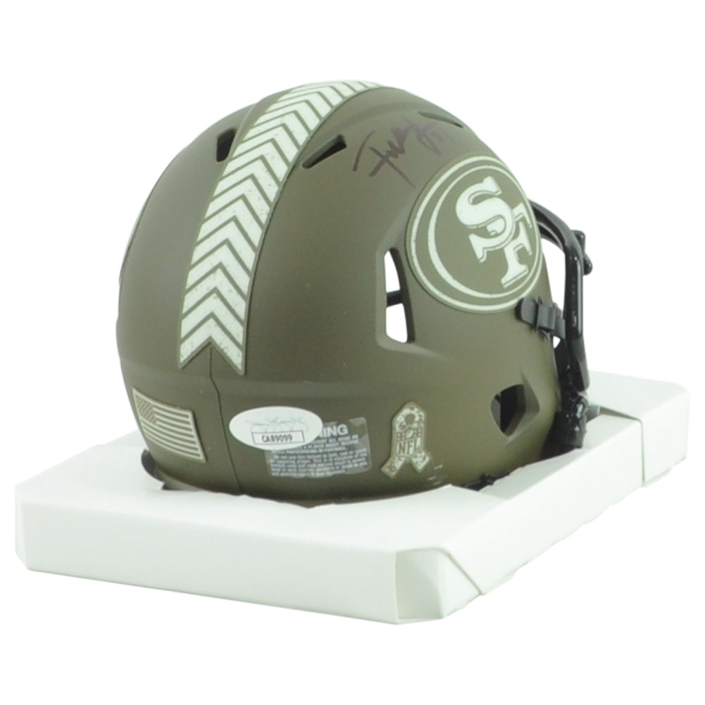 NFL San Francisco 49ers Frank Gore Signed Autograph Mini Helmet Salute To Servic