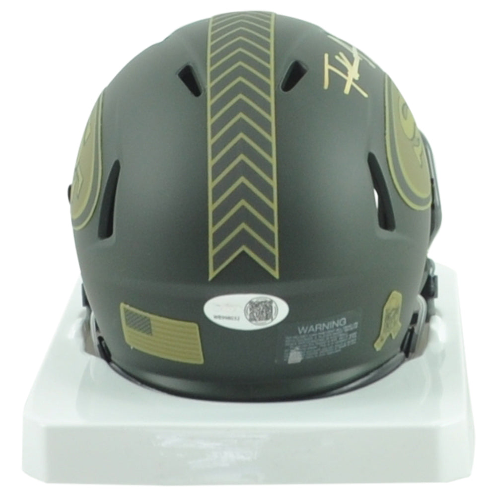 NFL San Francisco 49ers Frank Gore Riddell Autograph Mini Helmet Salute To Serv